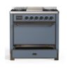 ILVE UM09F Majestic II 36 inch Dual Fuel Range with 6 Burners, Griddle