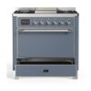 ILVE UM09F Majestic II 36 inch Dual Fuel Range with 6 Burners, Griddle