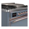 ILVE UM09F Majestic II 36 inch Dual Fuel Range with 6 Burners, Griddle