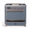 ILVE UM09F Majestic II 36 inch Dual Fuel Range with 6 Burners, Griddle