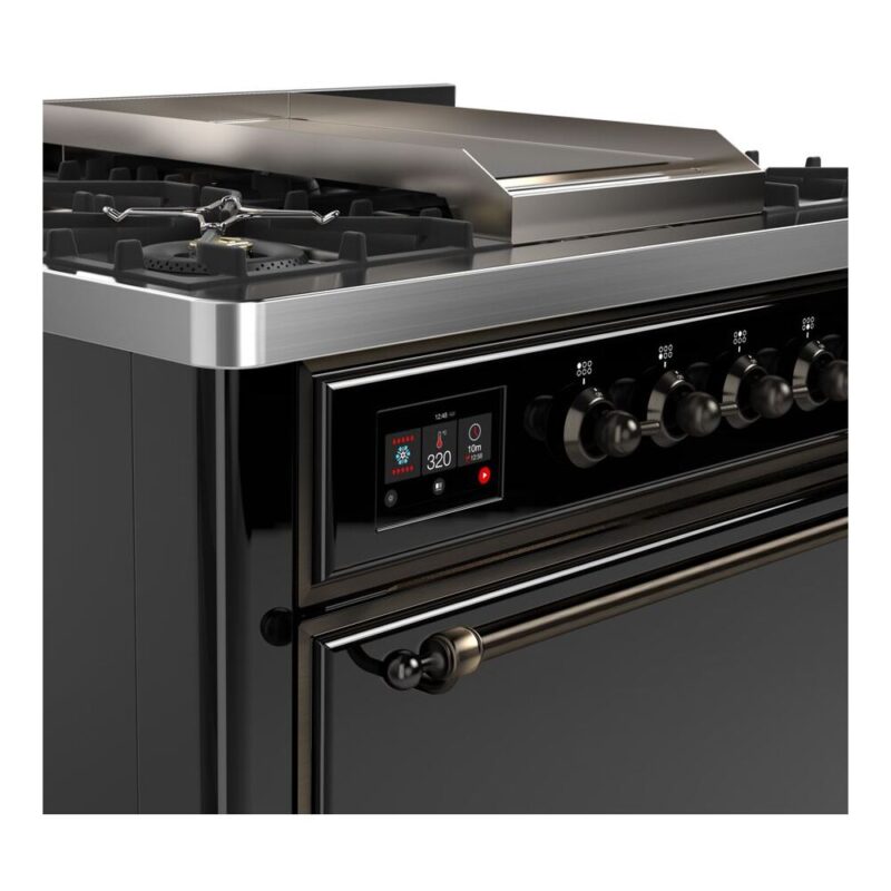ILVE UM09F Majestic II 36 inch Dual Fuel Range with 6 Burners, Griddle
