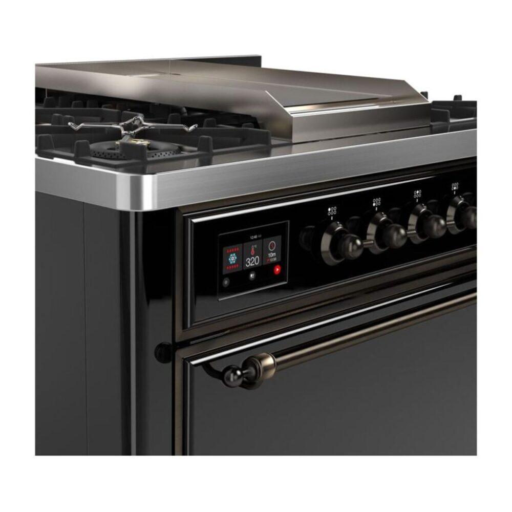 ILVE UM09F Majestic II 36 inch Dual Fuel Range with 6 Burners, Griddle