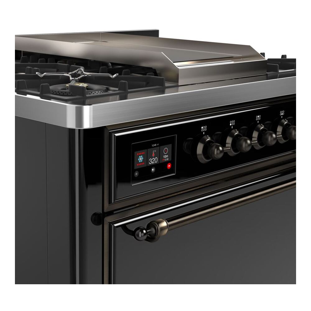ILVE UM09F Majestic II 36 inch Dual Fuel Range with 6 Burners, Griddle