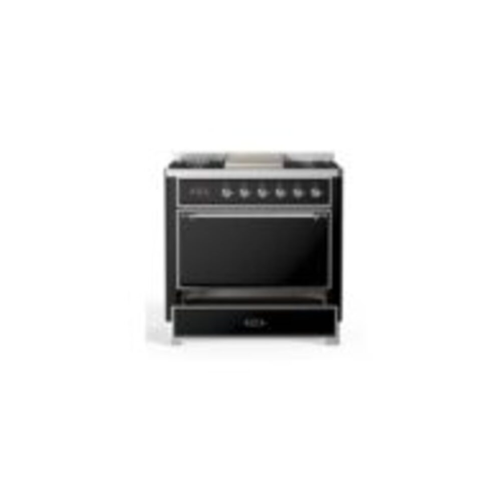 ILVE UM09F Majestic II 36 inch Dual Fuel Range with 6 Burners, Griddle
