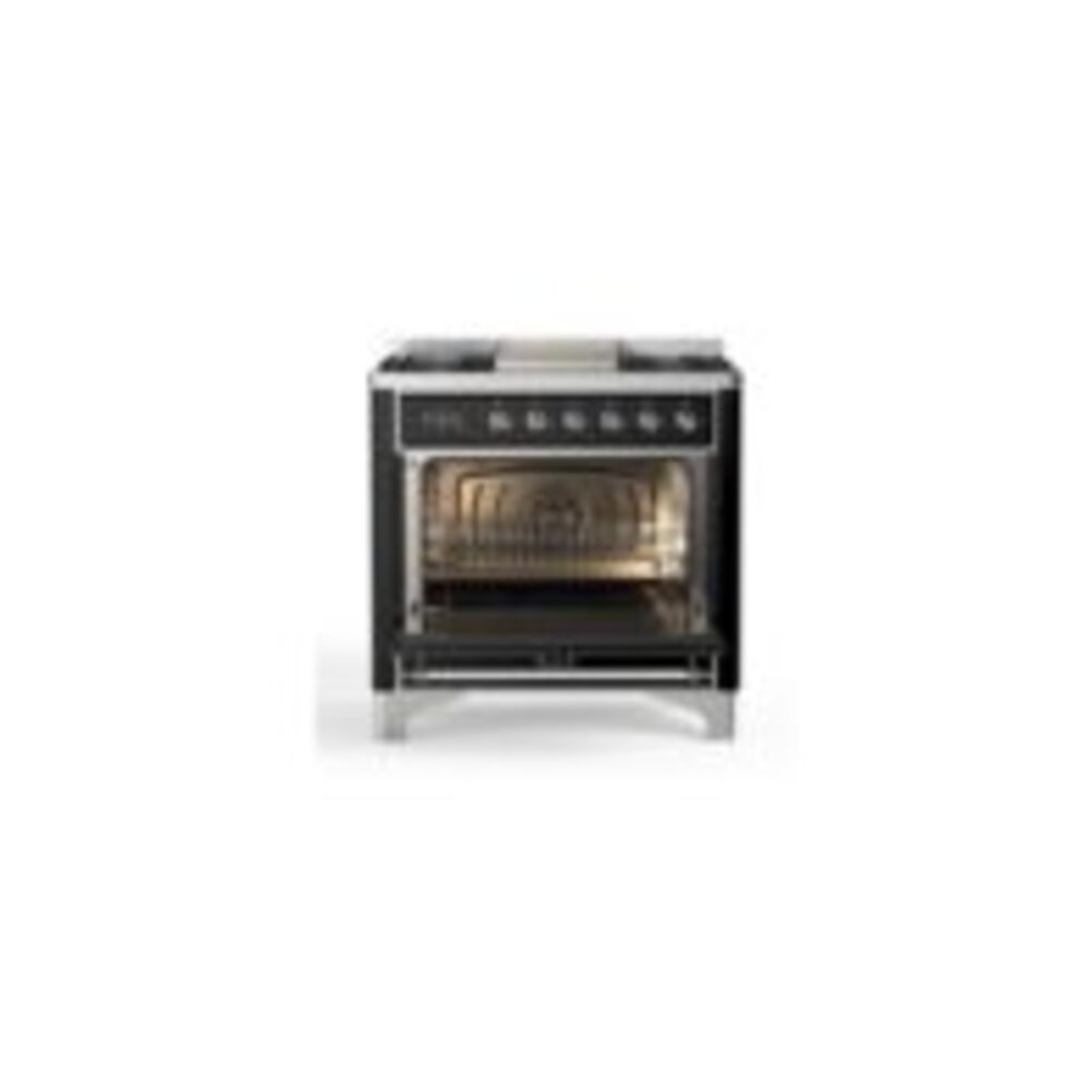 ILVE UM09F Majestic II 36 inch Dual Fuel Range with 6 Burners, Griddle