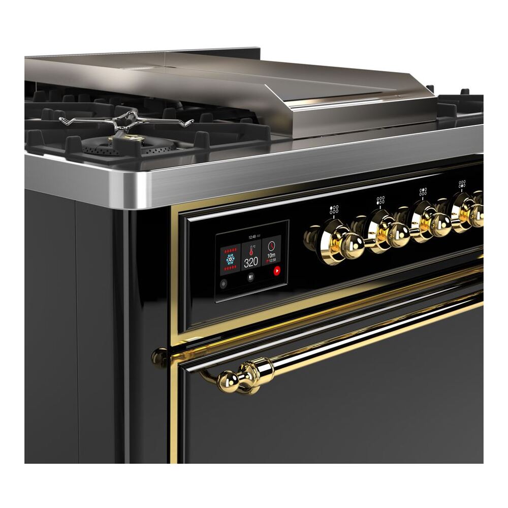 ILVE UM09F Majestic II 36 inch Dual Fuel Range with 6 Burners, Griddle