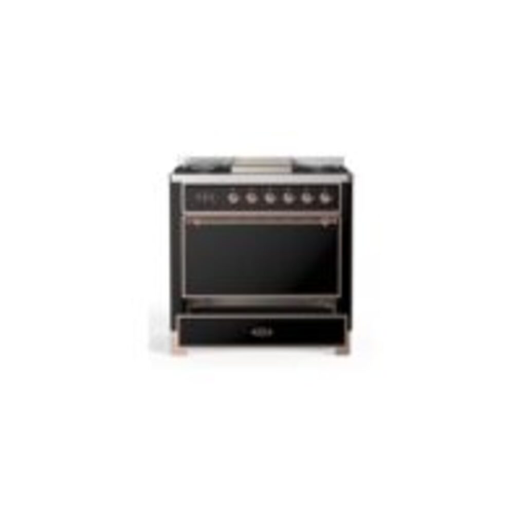 ILVE UM09F Majestic II 36 inch Dual Fuel Range with 6 Burners, Griddle