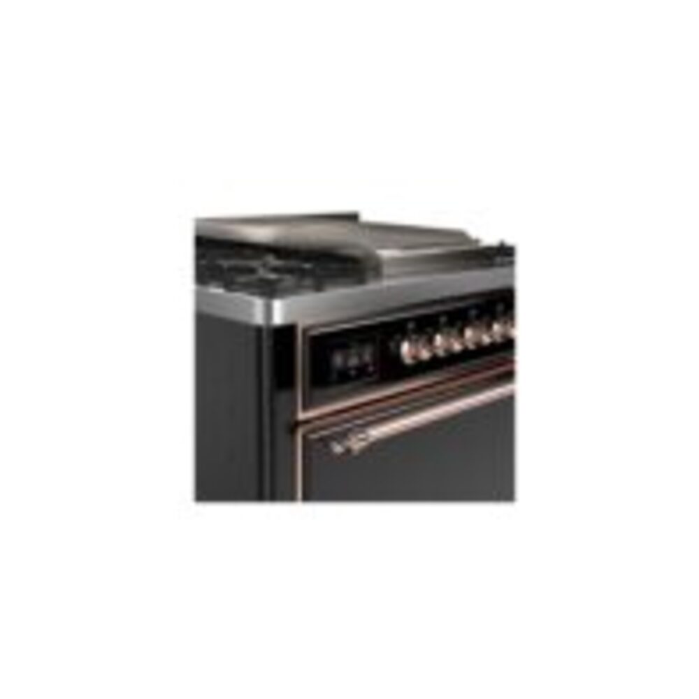ILVE UM09F Majestic II 36 inch Dual Fuel Range with 6 Burners, Griddle