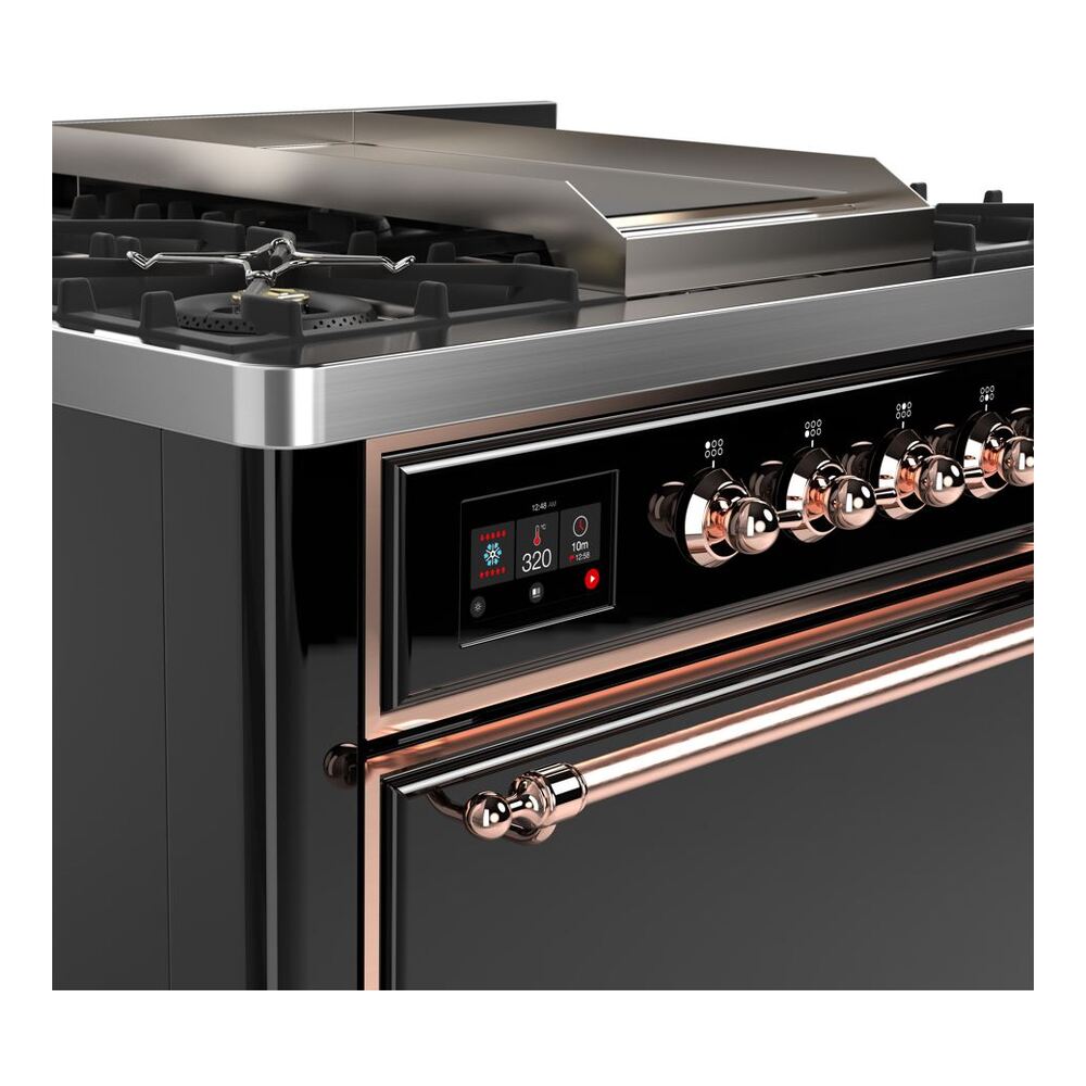 ILVE UM09F Majestic II 36 inch Dual Fuel Range with 6 Burners, Griddle