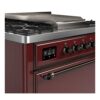 ILVE UM09F Majestic II 36 inch Dual Fuel Range with 6 Burners, Griddle