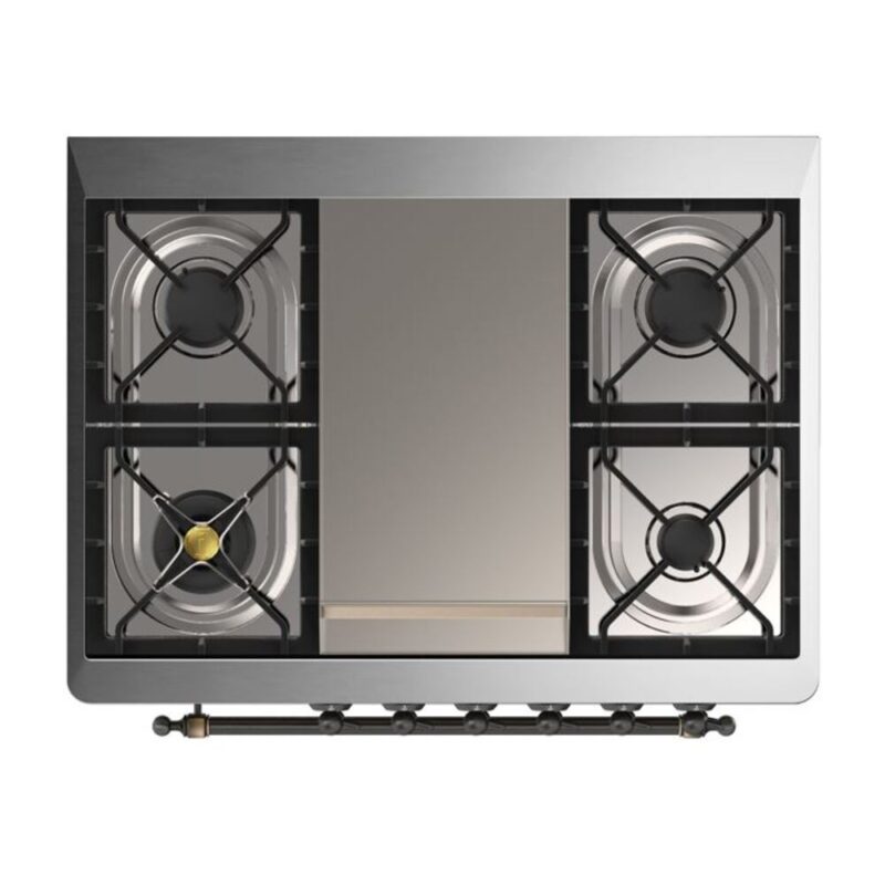 ILVE UM09F Majestic II 36 inch Dual Fuel Range with 6 Burners, Griddle