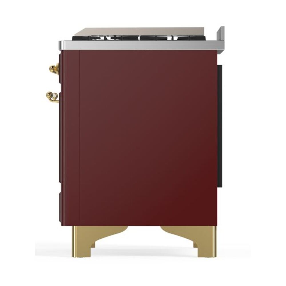 ILVE UM09F Majestic II 36 inch Dual Fuel Range with 6 Burners, Griddle