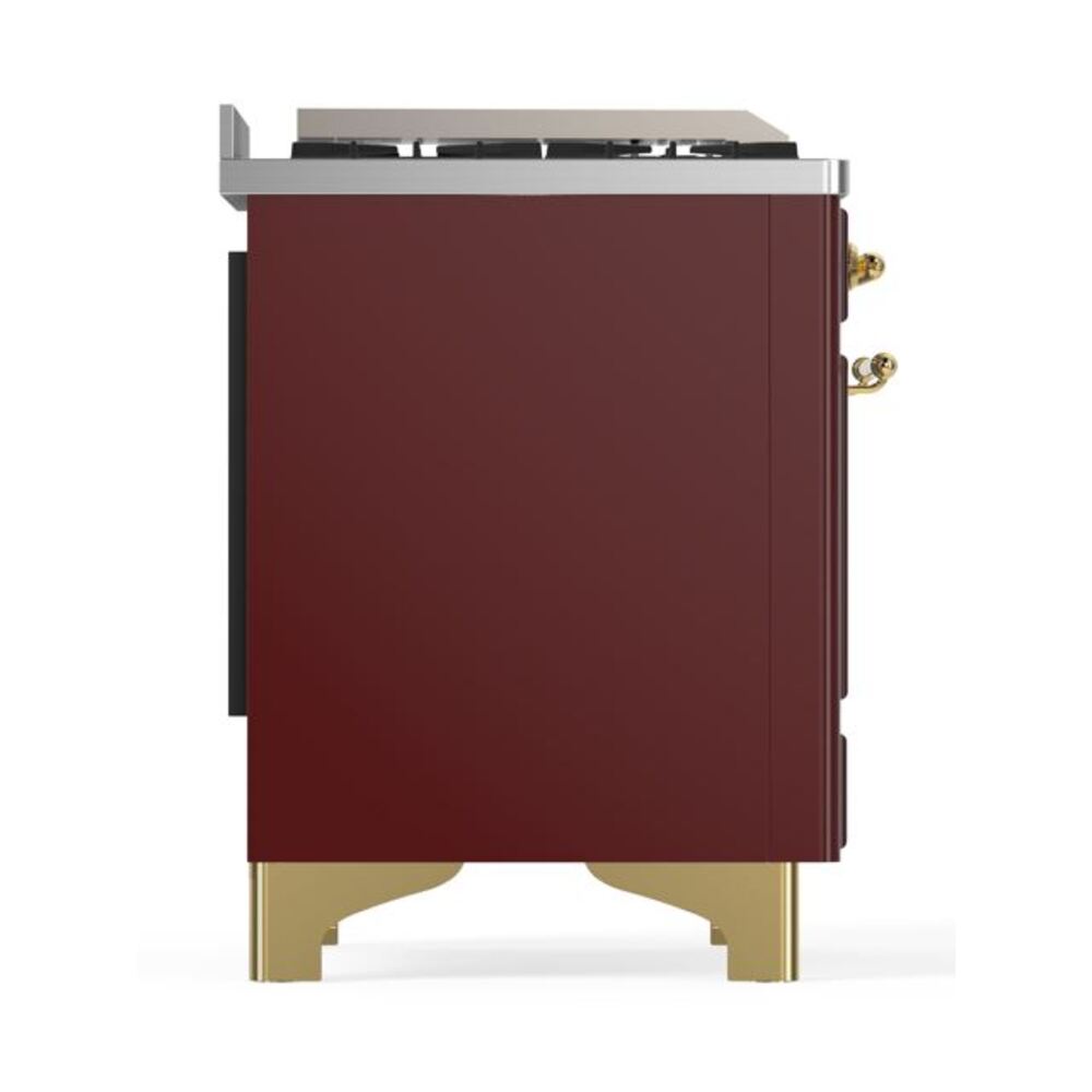 ILVE UM09F Majestic II 36 inch Dual Fuel Range with 6 Burners, Griddle