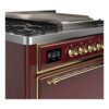 ILVE UM09F Majestic II 36 inch Dual Fuel Range with 6 Burners, Griddle