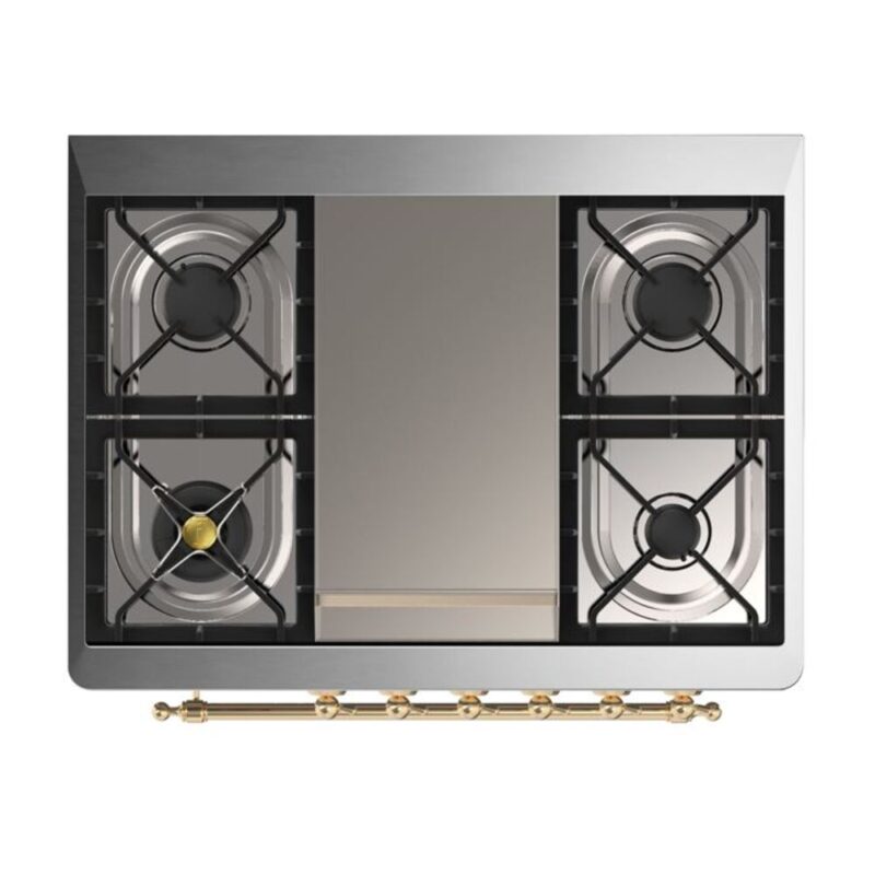 ILVE UM09F Majestic II 36 inch Dual Fuel Range with 6 Burners, Griddle