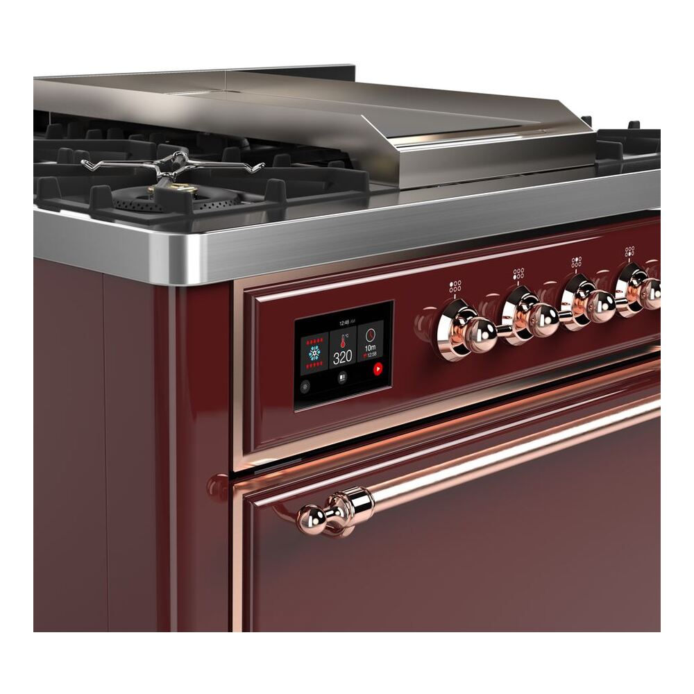 ILVE UM09F Majestic II 36 inch Dual Fuel Range with 6 Burners, Griddle