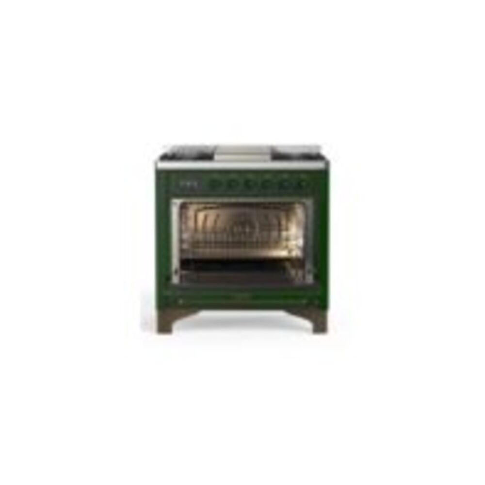 ILVE UM09F Majestic II 36 inch Dual Fuel Range with 6 Burners, Griddle