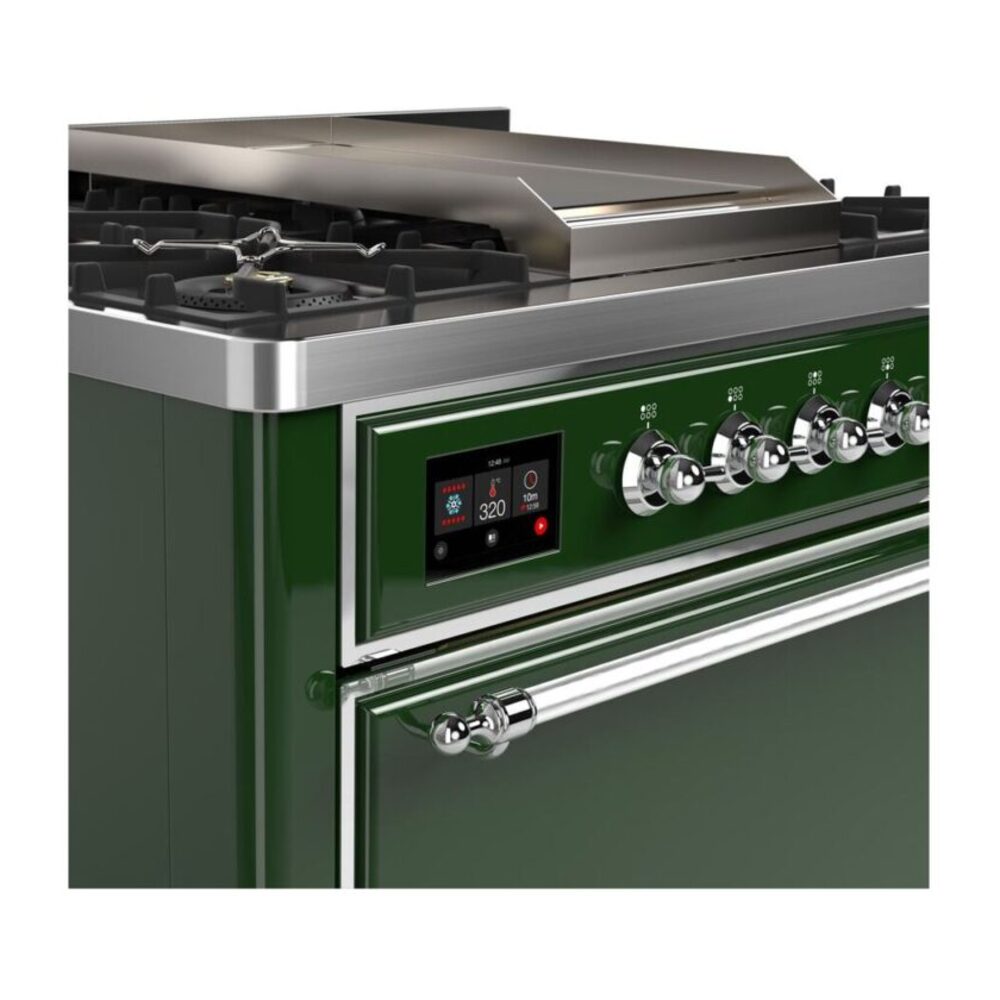 ILVE UM09F Majestic II 36 inch Dual Fuel Range with 6 Burners, Griddle