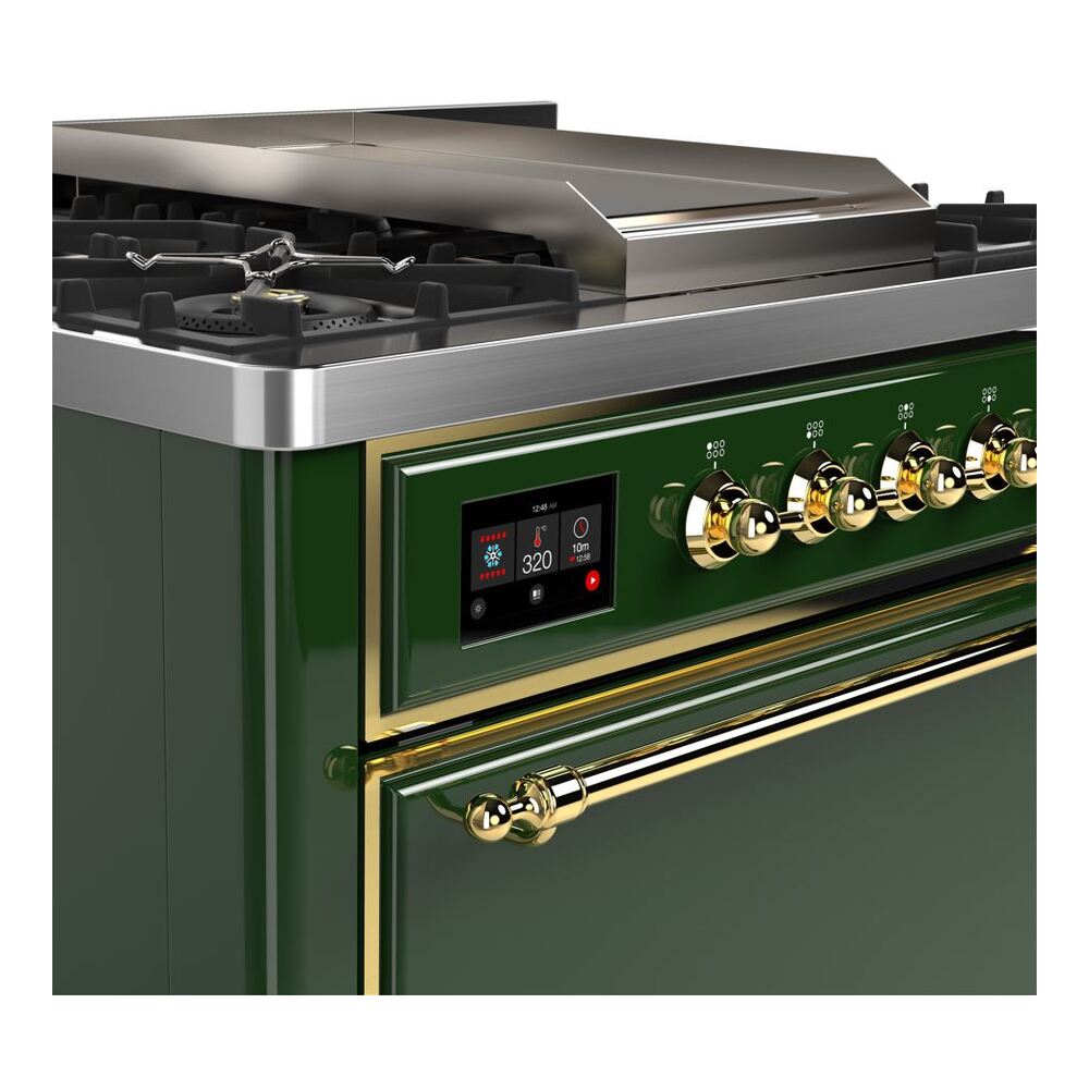 ILVE UM09F Majestic II 36 inch Dual Fuel Range with 6 Burners, Griddle