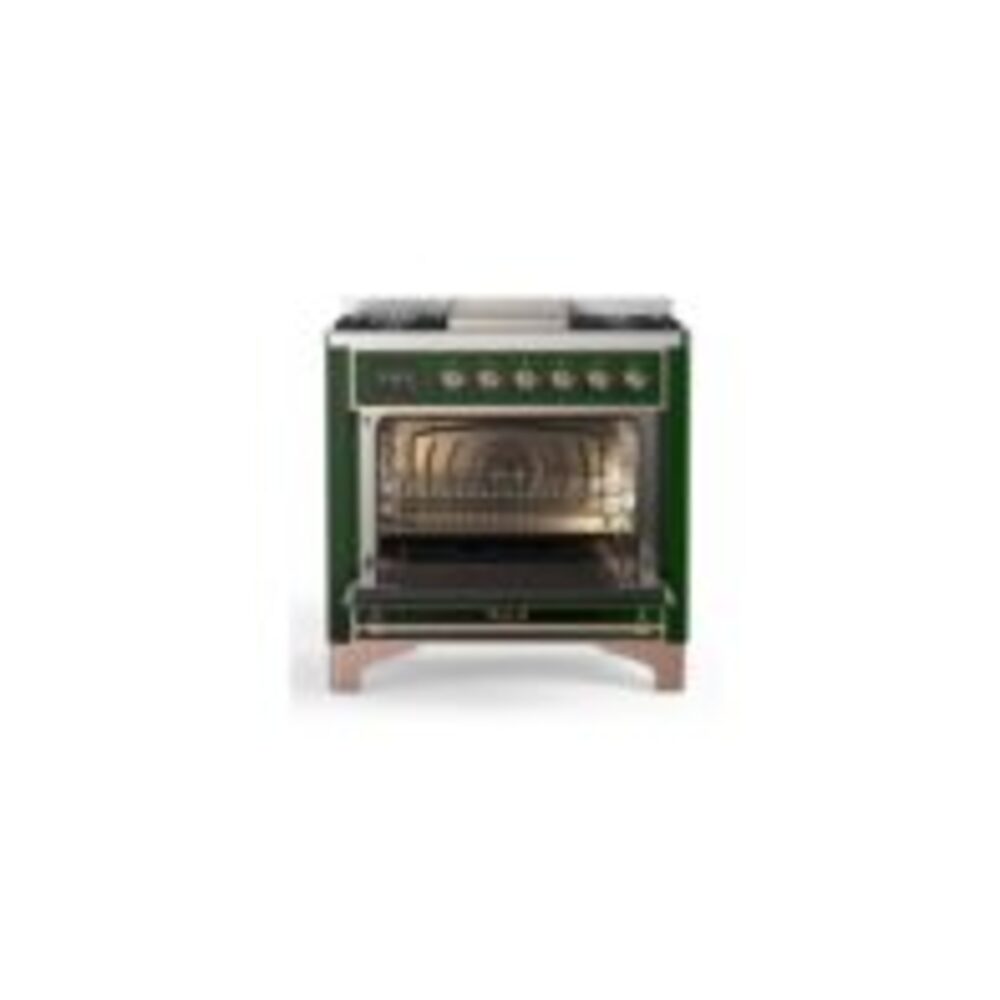 ILVE UM09F Majestic II 36 inch Dual Fuel Range with 6 Burners, Griddle