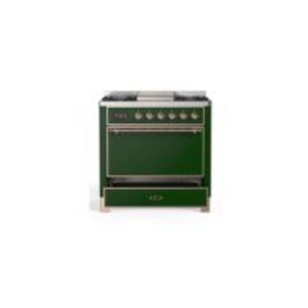 ILVE UM09F Majestic II 36 inch Dual Fuel Range with 6 Burners, Griddle