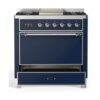 ILVE UM09F Majestic II 36 inch Dual Fuel Range with 6 Burners, Griddle