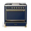 ILVE UM09F Majestic II 36 inch Dual Fuel Range with 6 Burners, Griddle