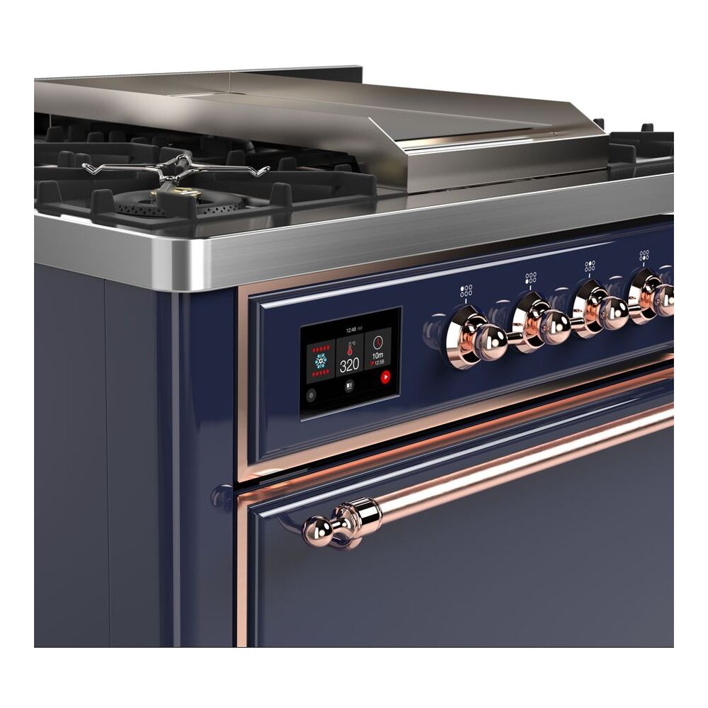 ILVE UM09F Majestic II 36 inch Dual Fuel Range with 6 Burners, Griddle