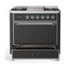 ILVE UM09F Majestic II 36 inch Dual Fuel Range with 6 Burners, Griddle