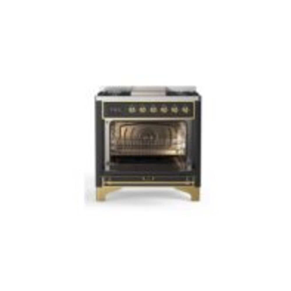 ILVE UM09F Majestic II 36 inch Dual Fuel Range with 6 Burners, Griddle
