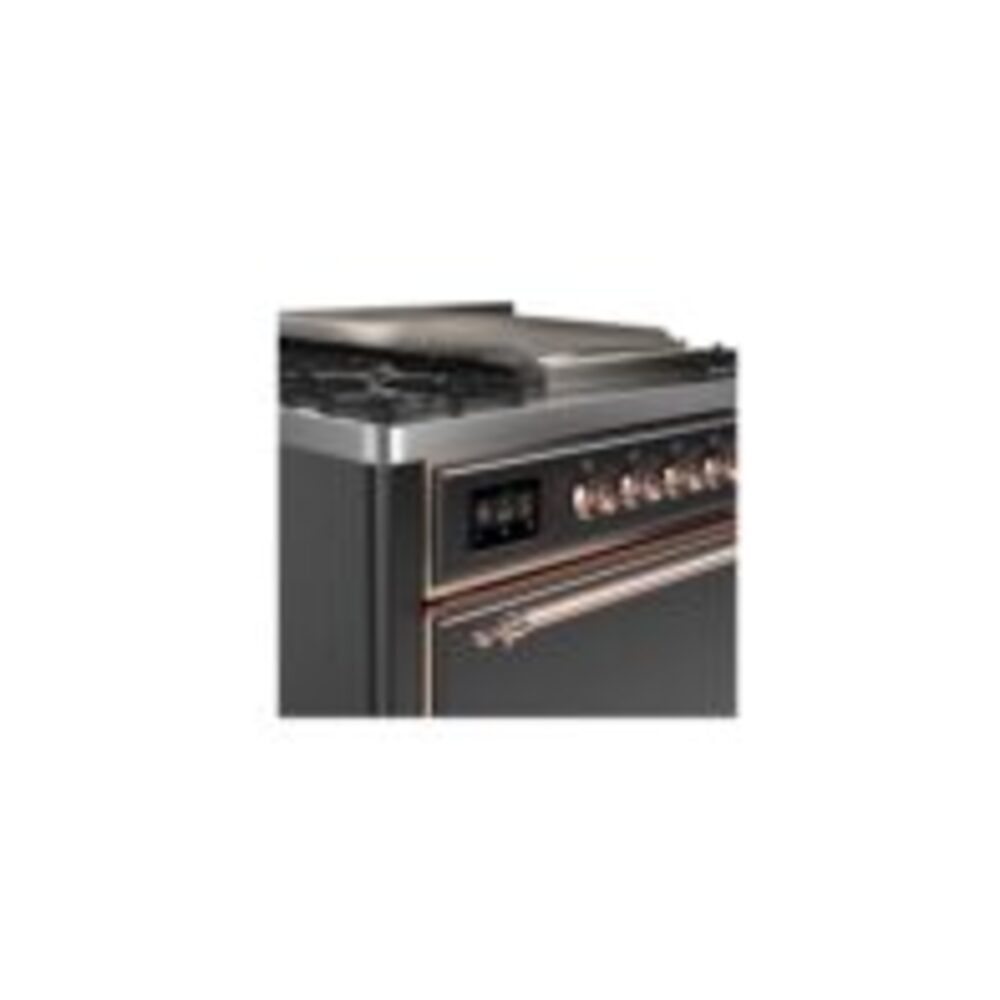 ILVE UM09F Majestic II 36 inch Dual Fuel Range with 6 Burners, Griddle