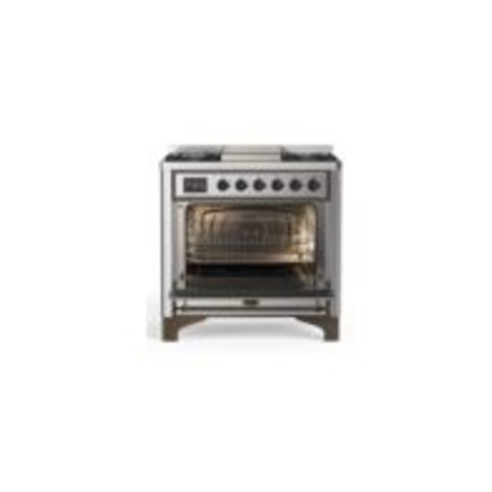ILVE UM09F Majestic II 36 inch Dual Fuel Range with 6 Burners, Griddle