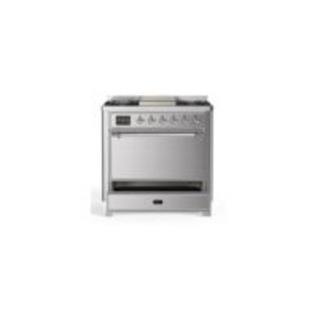 ILVE UM09F Majestic II 36 inch Dual Fuel Range with 6 Burners, Griddle