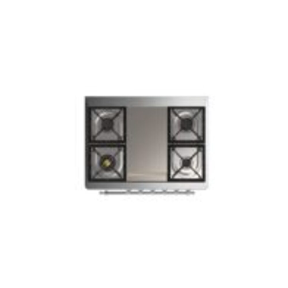 ILVE UM09F Majestic II 36 inch Dual Fuel Range with 6 Burners, Griddle