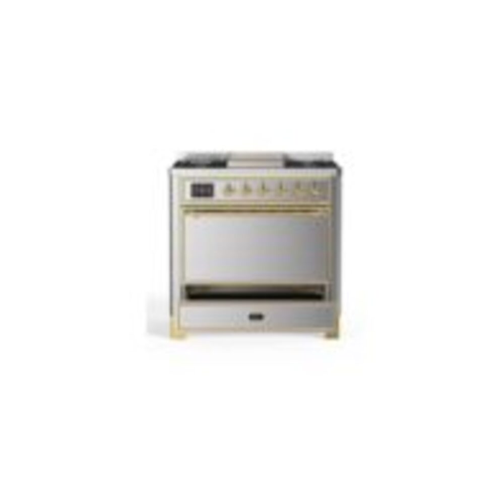 ILVE UM09F Majestic II 36 inch Dual Fuel Range with 6 Burners, Griddle