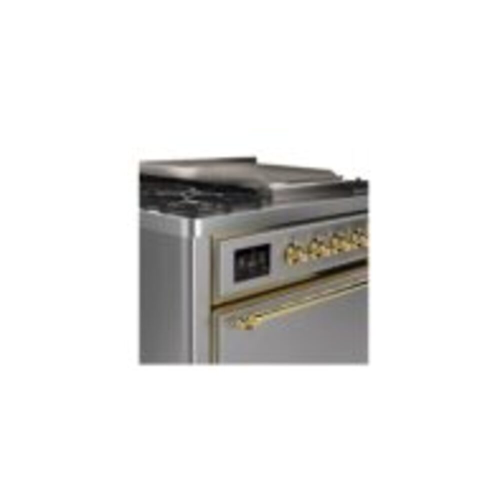 ILVE UM09F Majestic II 36 inch Dual Fuel Range with 6 Burners, Griddle