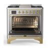 ILVE UM09F Majestic II 36 inch Dual Fuel Range with 6 Burners, Griddle