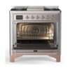 ILVE UM09F Majestic II 36 inch Dual Fuel Range with 6 Burners, Griddle