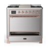 ILVE UM09F Majestic II 36 inch Dual Fuel Range with 6 Burners, Griddle