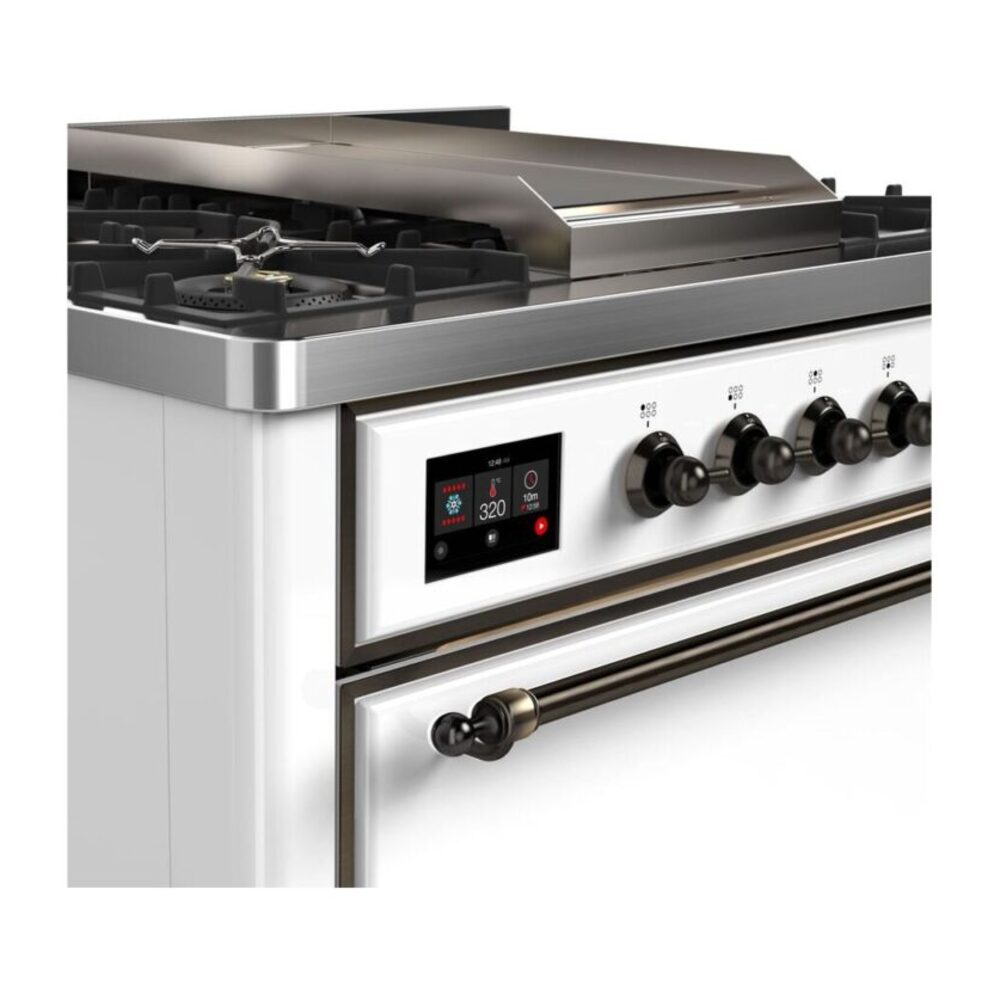 ILVE UM09F Majestic II 36 inch Dual Fuel Range with 6 Burners, Griddle