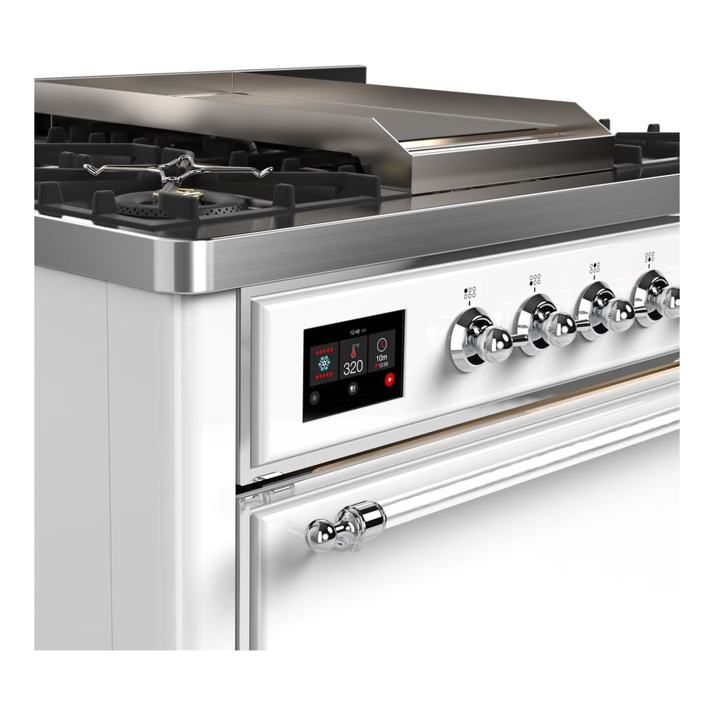 ILVE UM09F Majestic II 36 inch Dual Fuel Range with 6 Burners, Griddle
