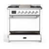 ILVE UM09F Majestic II 36 inch Dual Fuel Range with 6 Burners, Griddle