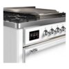 ILVE UM09F Majestic II 36 inch Dual Fuel Range with 6 Burners, Griddle