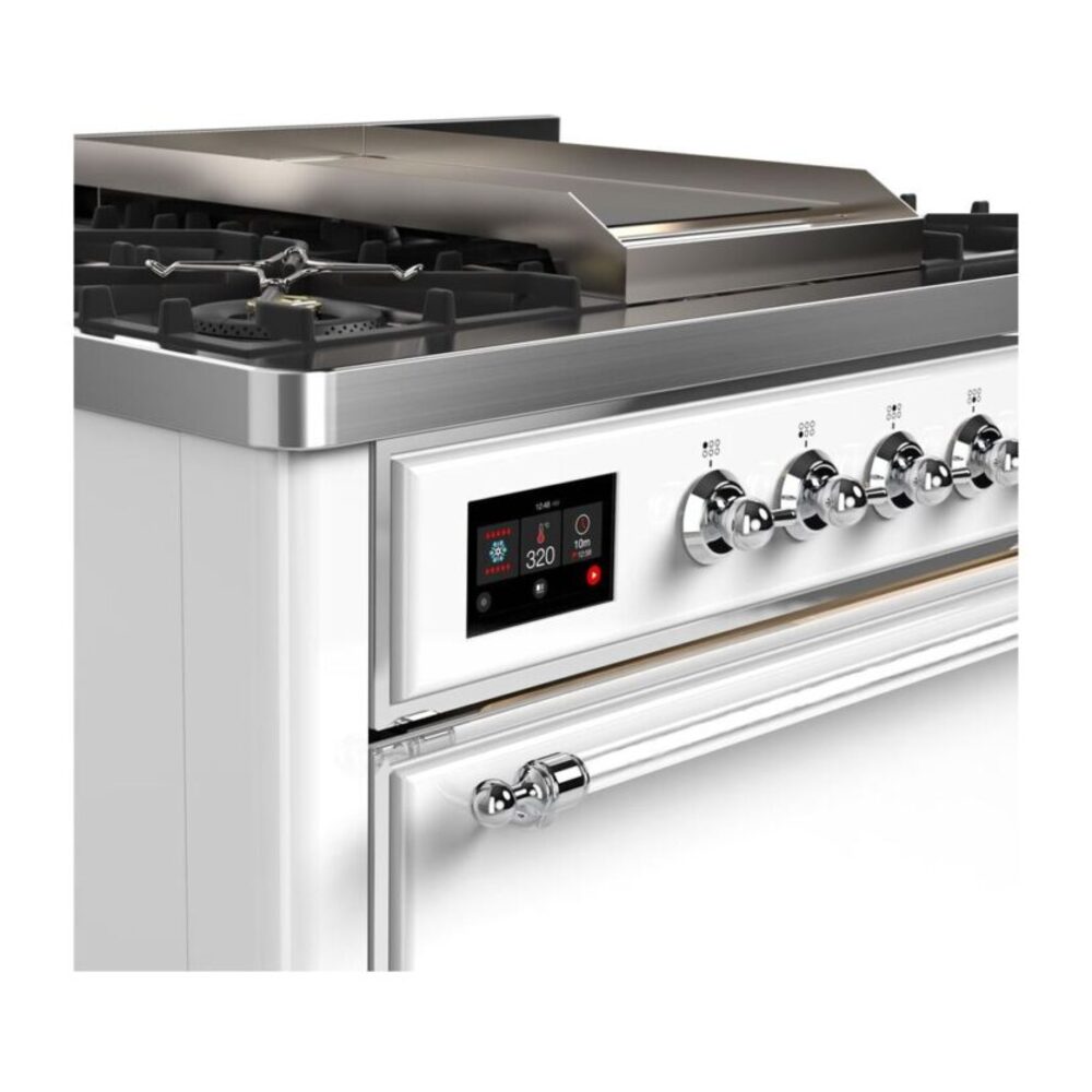 ILVE UM09F Majestic II 36 inch Dual Fuel Range with 6 Burners, Griddle