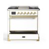 ILVE UM09F Majestic II 36 inch Dual Fuel Range with 6 Burners, Griddle