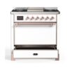 ILVE UM09F Majestic II 36 inch Dual Fuel Range with 6 Burners, Griddle