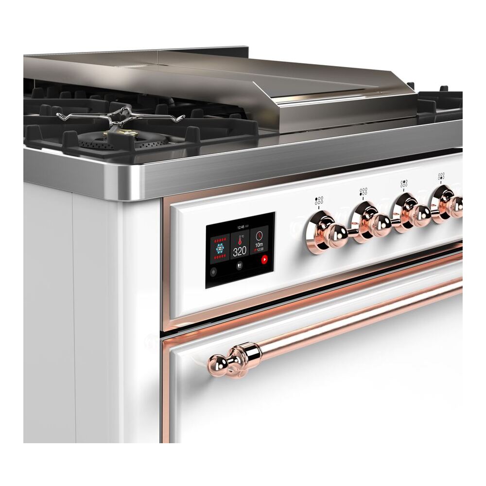 ILVE UM09F Majestic II 36 inch Dual Fuel Range with 6 Burners, Griddle