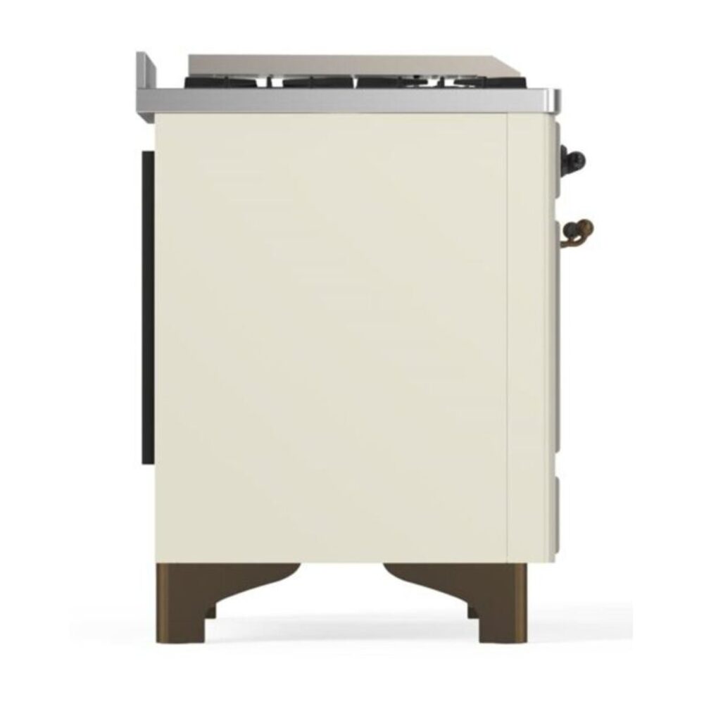 ILVE_UM12FDNS3AWBLP_Majestic_II_48"_Dual_Fuel_Range_Left_Angle