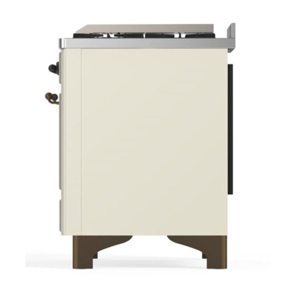 ILVE_UM12FDNS3AWBLP_Majestic_II_48"_Dual_Fuel_Range_Right_Angle