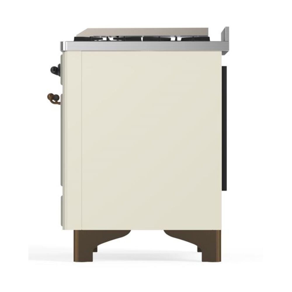 ILVE_UM12FDNS3AWBLP_Majestic_II_48"_Dual_Fuel_Range_Right_Angle